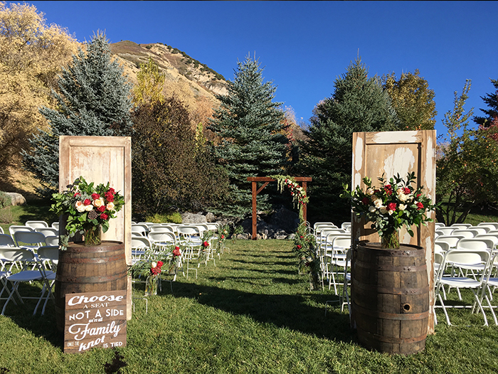 All About You Rentals - Wedding and Event Decor - Rustic Wood Slabs! I am  kind of a texture girl. Love this style🥰. www.allaboutyourentals.com # centerpieces #centerpiece #weddinginspirations #utahbrideandgroom #ut  #weddingrentals #eventrentals