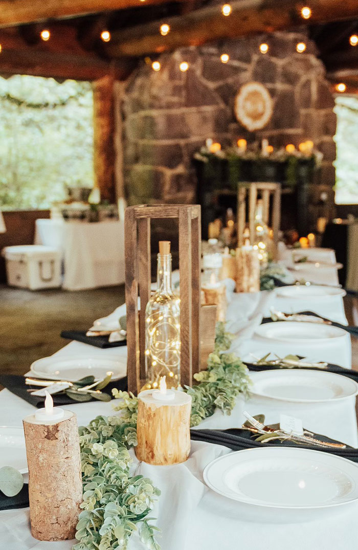 Forest Lantern, Rustic Wedding Centerpiece, Rustic Candle Holder, Wood  Candle, Centerpiece for Wedding, Lantern Decor, Farmhouse Table Ideas 