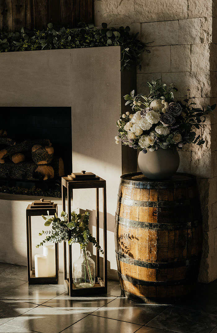 Whiskey Barrel Table Top - Pelican Tents & Events